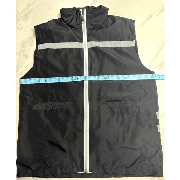 Mens Black Dream TSchunyifang Zipper Front Sleeveless Vest Size Large - Picture 7 of 8